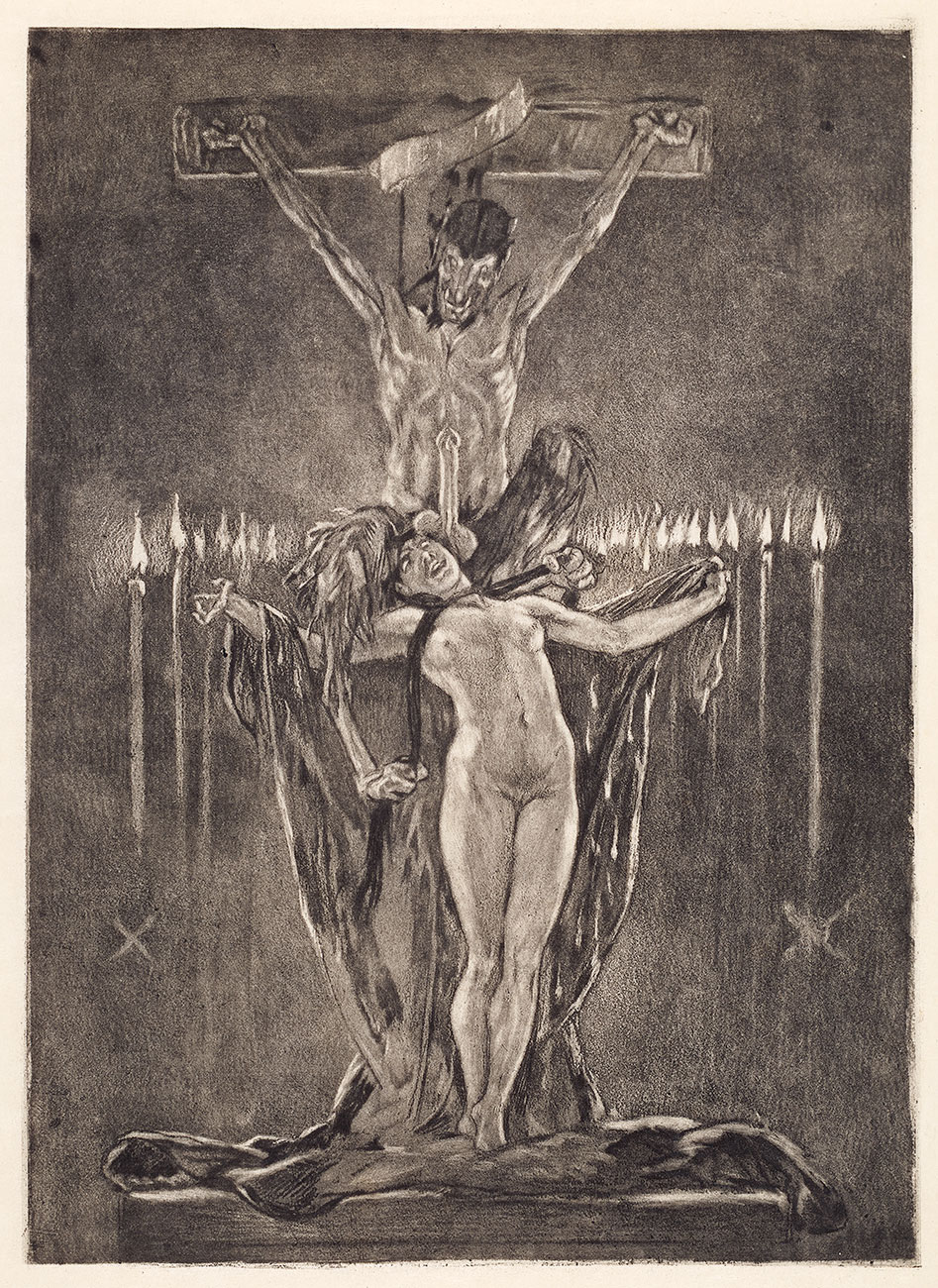 Felicien-Rops-20-Les-Sataniques-Le-Calvaire